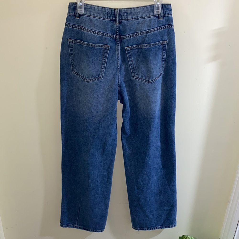 Refuge Denim Wise Leg Distressed Jeans Size 7 - Picture 7 of 8